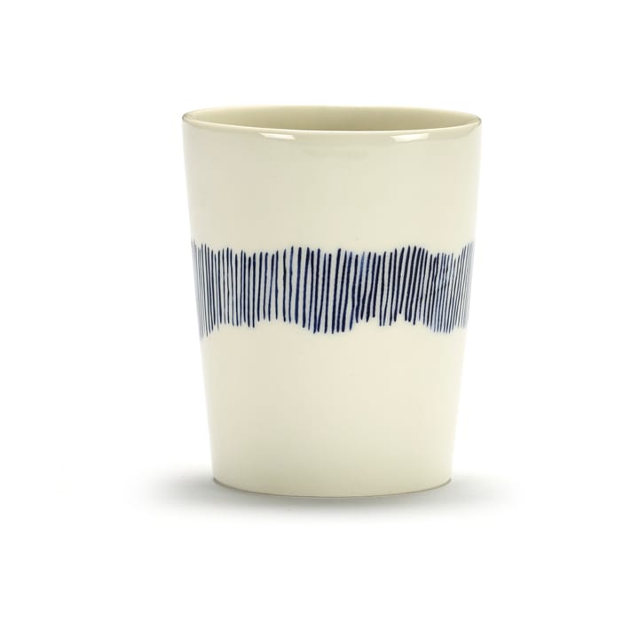 Ottolenghi Feast Teetasse 33 cl 4er Pack, White stripes-blue Serax