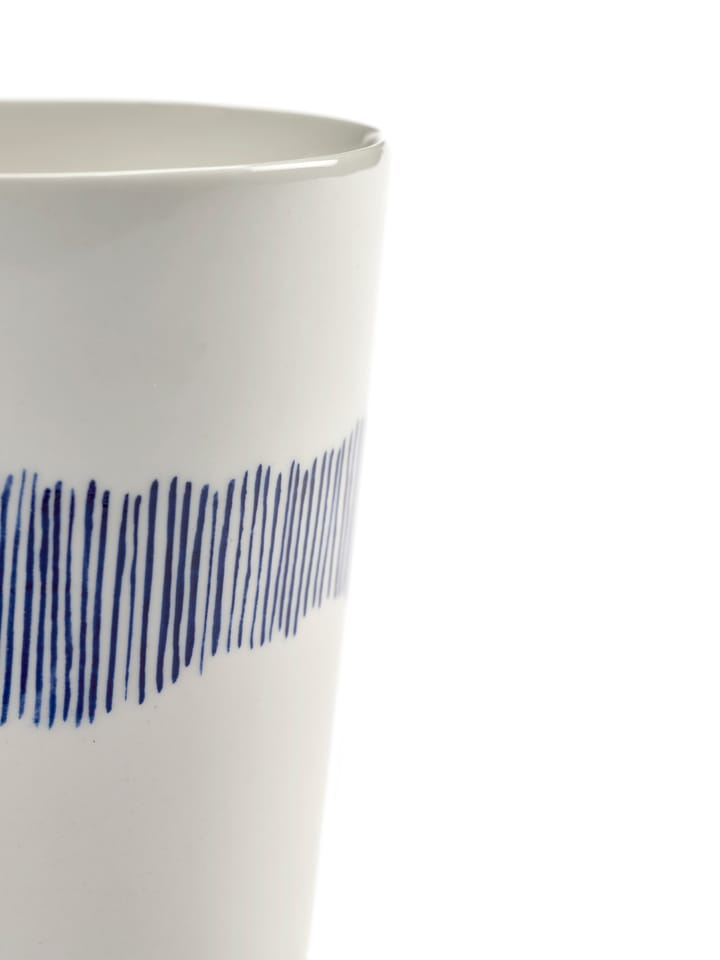 Ottolenghi Feast Teetasse 33 cl 4er Pack, White stripes-blue Serax