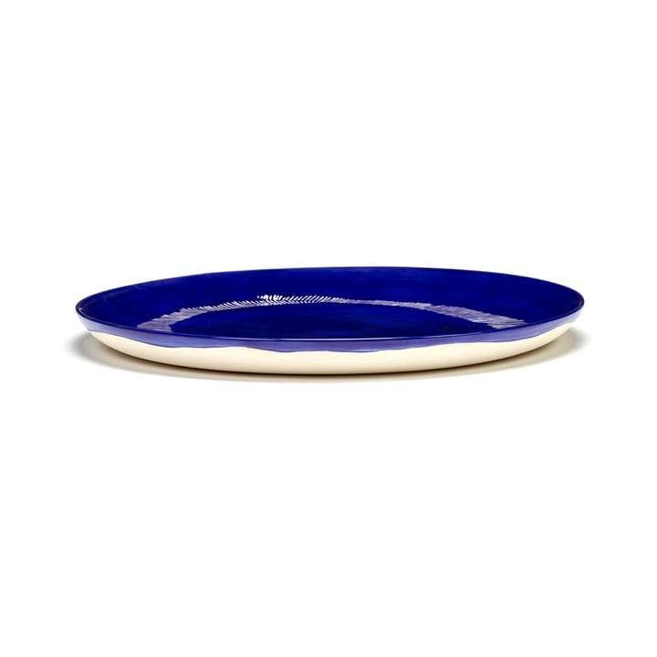 Ottolenghi Feast Teller L Ø26,5 cm 2er Pack, Dark blue stripes-white Serax