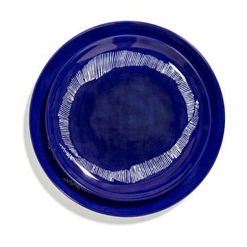 Ottolenghi Feast Teller M Ø22,5 cm 2er Pack - Dark blue stripes-white - Serax