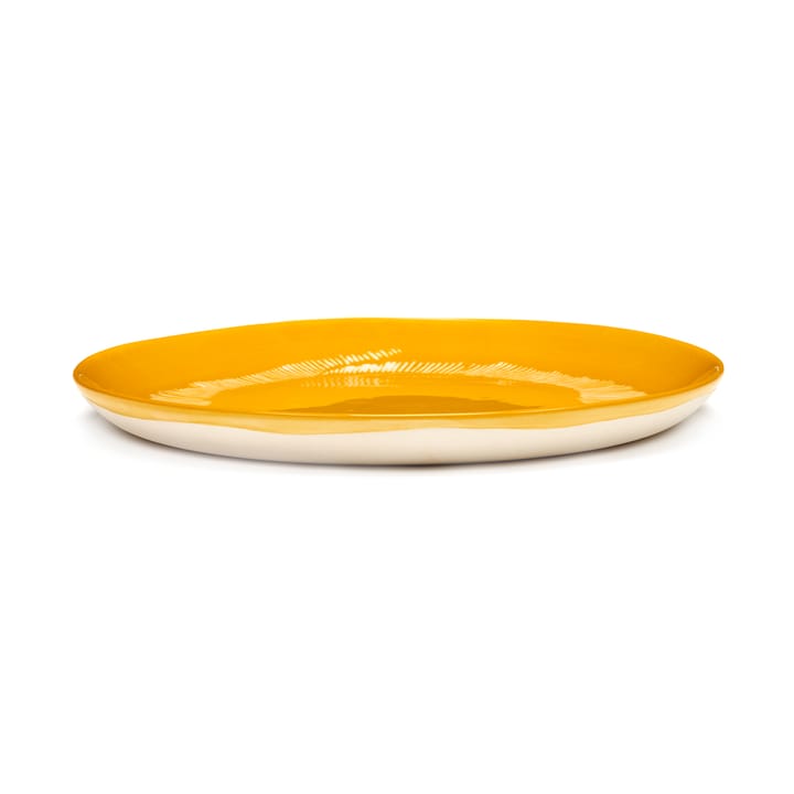 Ottolenghi Feast Teller M Ø22,5 cm 2er Pack, Yellow stripes-white Serax