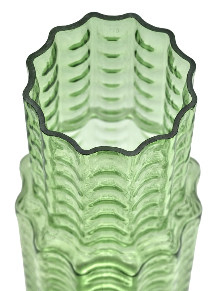 Waves 05 Vase Ø16x35 cm, Green-clear Serax