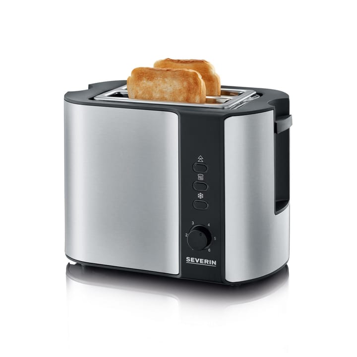 Severin AT 2589 Toaster 2 Scheiben - Gebürsteter Stahl-Schwarz - Severin