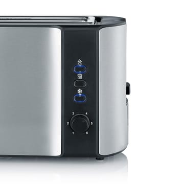 Severin AT 2590 Toaster für 4 Scheiben - Stahl gebürstet-schwarz - Severin