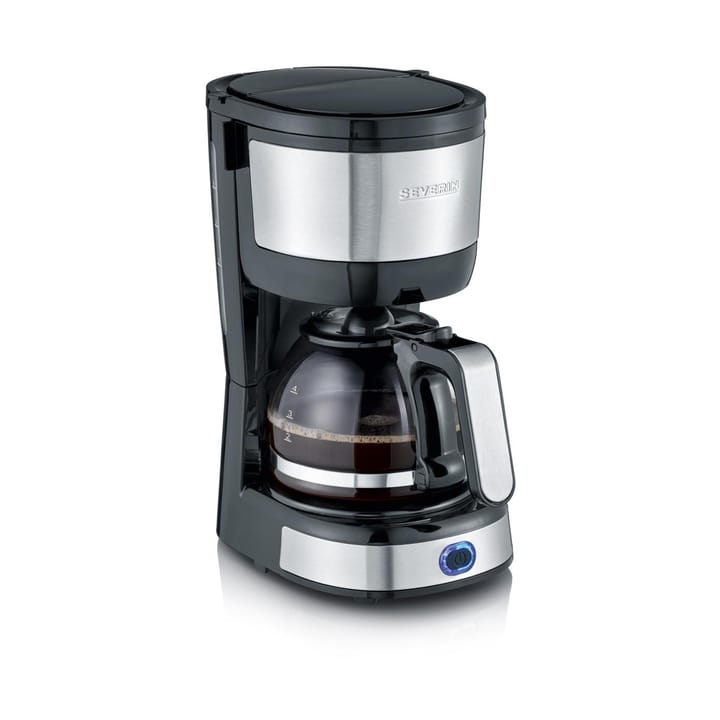 Severin KA 4808 Compact Kaffeemaschine 4 Tassen - Edelstahl-schwarz - Severin