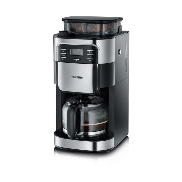 Severin KA 4810 Kaffeemaschine mit Mahlwerk 10 Tassen, Schwarz Severin