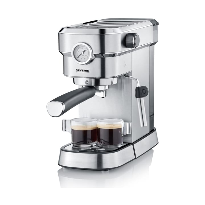 Severin KA 5995 Espresa Plus Espressomaschine 1-2 Tassen, Edelstahl Severin