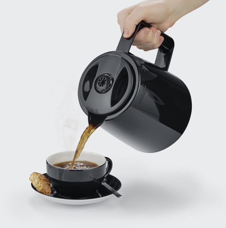 Severin KA 9308 Thermo-Kaffeemaschine mit extra Kanne für 8 Tassen, Schwarz-Edelstahl Severin