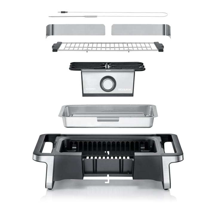 Severin PG 8113 Senoa Boost Elektrogrill, Schwarz Severin