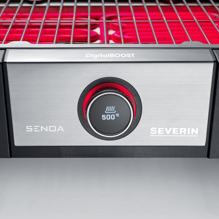 Severin PG 8114 Senoa DigitalBoost Elektrogrill, Schwarz Severin