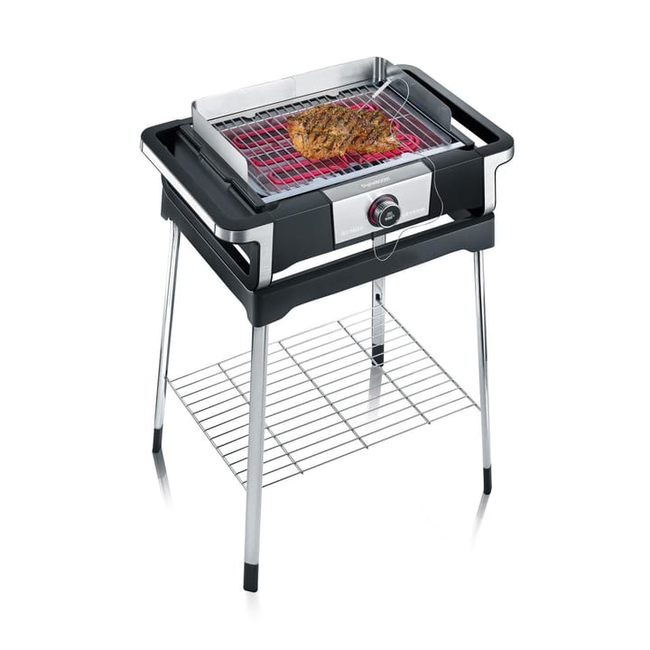 Severin PG 8118 Senoa DigitalBoost Elektrogrill mit Stativ, Schwarz Severin