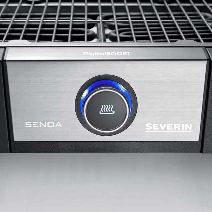 Severin PG 8118 Senoa DigitalBoost Elektrogrill mit Stativ, Schwarz Severin