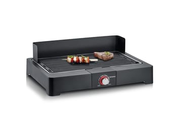 Severin PG 8567 Elektrogrill mit Grillplatte - Schwarz - Severin