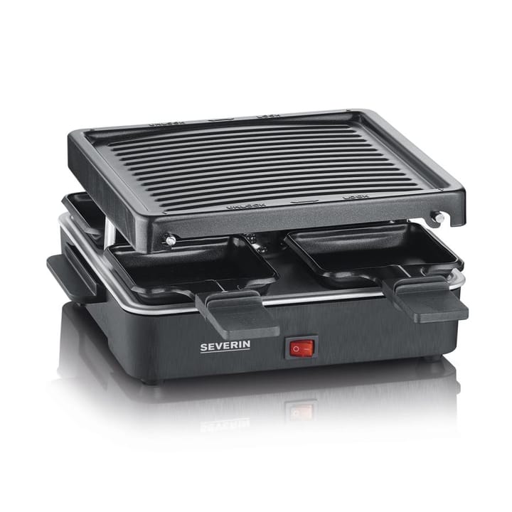 Severin RG 2370 Raclette Mini 4 Pfannen, Schwarz Severin