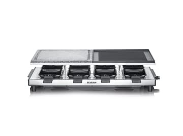 Severin RG 2373 Raclette Deluxe Kombi 8 Pfannen - Silber - Severin