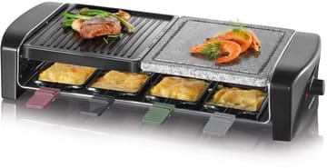 Severin RG 9645 Raclette Kombi Basic 8 Pfannen - Schwarz - Severin