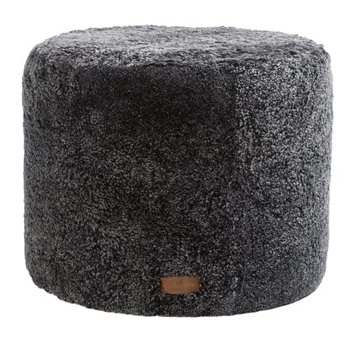 Shepherd Pouf Frida 50 x 40cm - Schwarzgrafit - Shepherd of Sweden