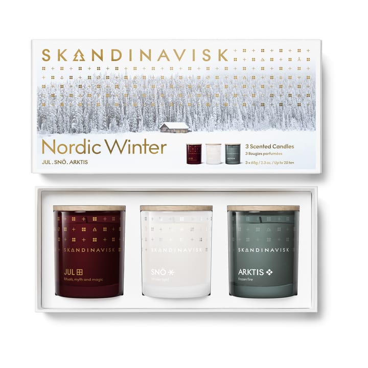 Nordic Winter Duftkerzen Geschenkset 3-teilig - 65 g - Skandinavisk