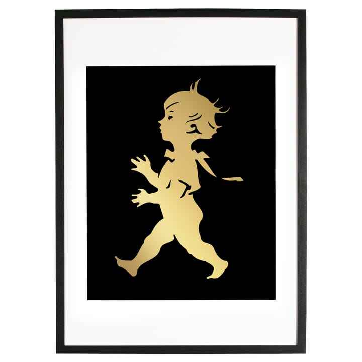 Solstickan Poster 50 x 70 cm, Gold-schwarz Solstickan Design