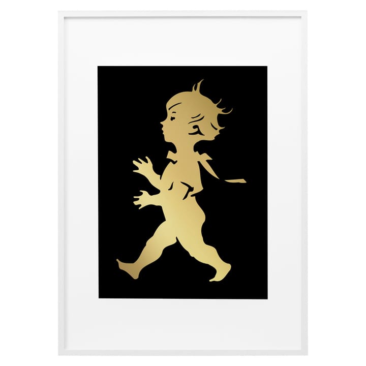 Solstickan Poster 50 x 70 cm, Gold-schwarz Solstickan Design