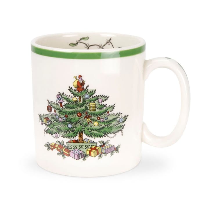 Christmas Tree Tasse 22 cl - White-green-red - Spode