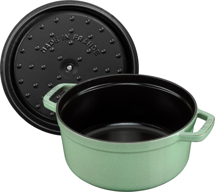 Staub runder Topf aus Gusseisen 3,8 l, Salvia STAUB