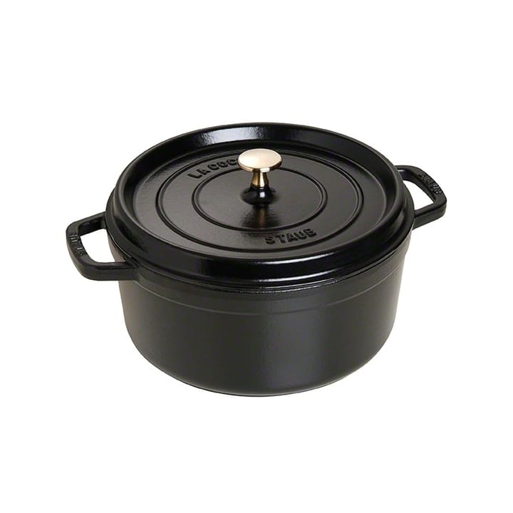 Staub runder Topf aus Gusseisen 5,2 l - Schwarz - STAUB