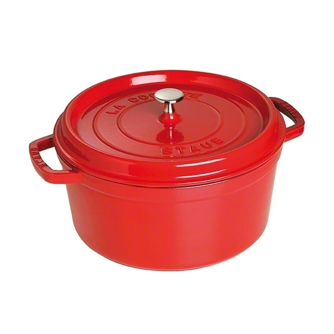 Staub runder Topf aus Gusseisen 6,7 l, Rot STAUB