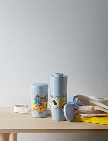 Carrie Thermosflasche 0,5 Liter - Moomin sky - Stelton