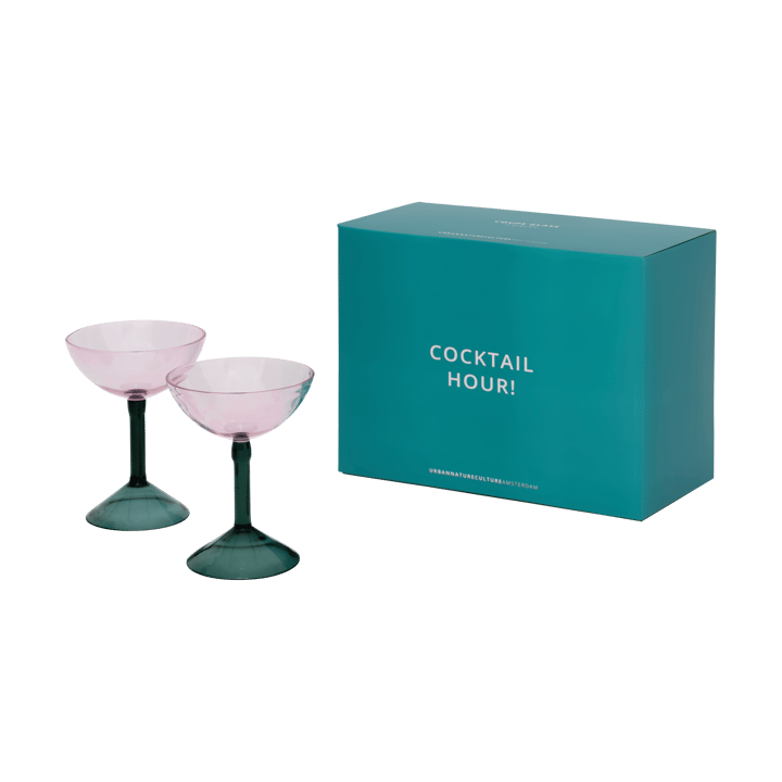 Urban Nature Culture Geschenkset Coupetteglas 2er-Pack, Pink URBAN NATURE CULTURE