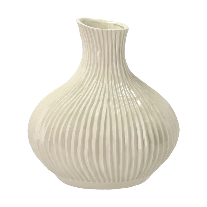 Eichen Vase 28xØ27 cm - Cremeweiß - Villa Collection