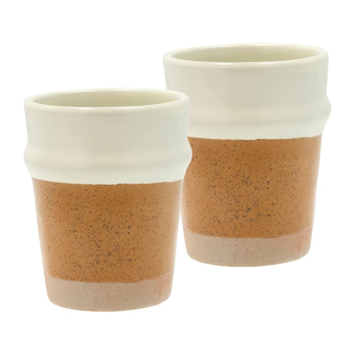 Evig Tasse 35 cl 2er Pack, Amber-creme Villa Collection