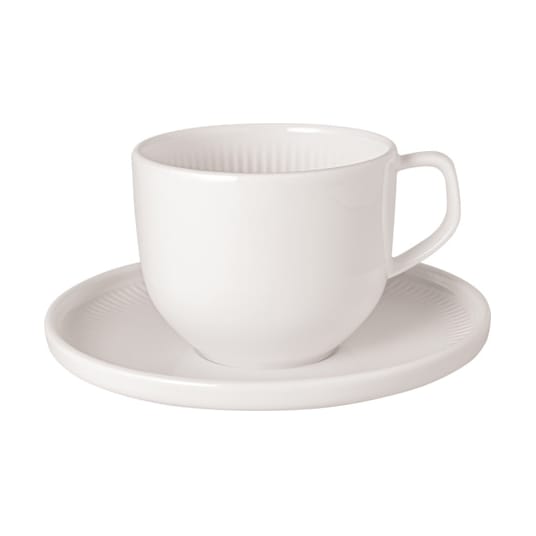 Afina Tasse mit Untertasse - White - Villeroy & Boch