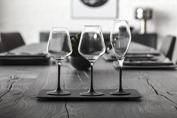 Manufacture Rock Champagnerglas 26cl 4er Pack, Klar-schwarz Villeroy & Boch