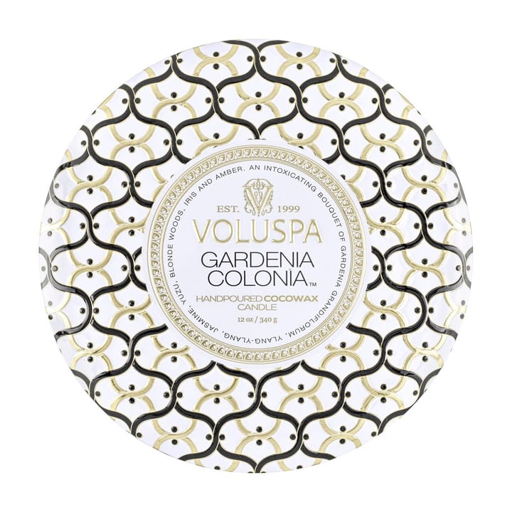 Maison Blanc 3-wick Tin Duftkerze 40 Stunden, Gardenia Colonia Voluspa