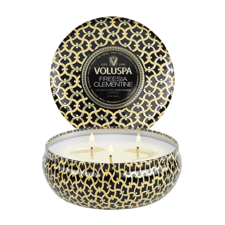 Maison Noir 3-wick Tin Duftkerze 40 Stunden, Freesia Clementine Voluspa