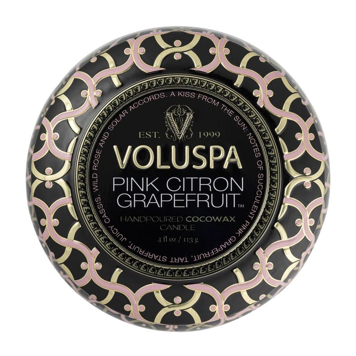 Maison Noir Mini Tin Duftkerze 25 Stunden, Pink Citron Grapefruit Voluspa