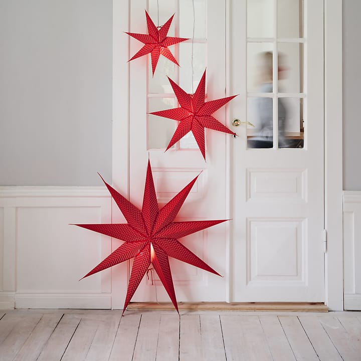 Aino Weihnachtsstern slim rot, 100cm Watt & Veke