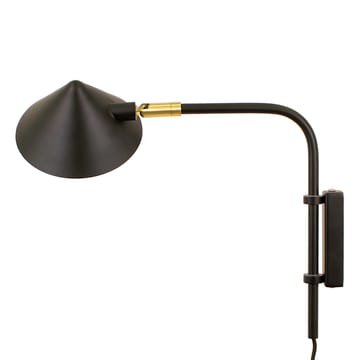 Kelly Wandleuchte kurzer Arm - Schwarz-gold - Watt & Veke