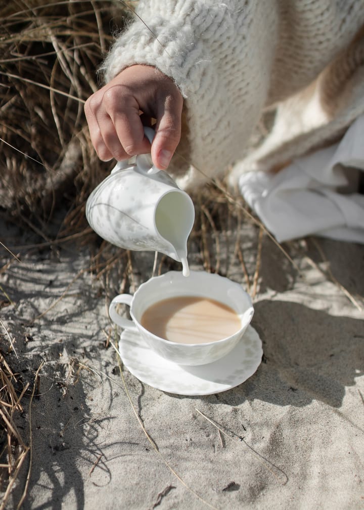 Slåpeblom Teetasse und Untertasse 30cl, Grau Wik & Walsøe