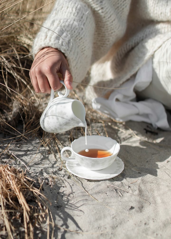 Slåpeblom Teetasse und Untertasse 30cl, Grau Wik & Walsøe