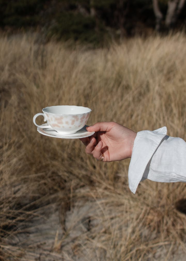 Slåpeblom Teetasse und Untertasse 30cl, Rosa Wik & Walsøe