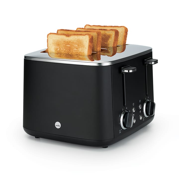 TO4B-1600 Familien-Toaster 4 Scheiben, Schwarz Wilfa